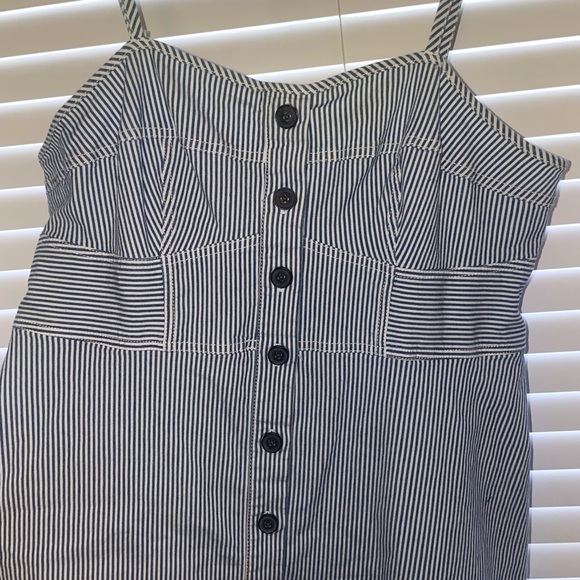 Size XL Universal Thread Goods CO, blue and white stripped button up dress. - Picture 2 of 3